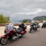 Ride Lake Superior - overlook-motorcycles