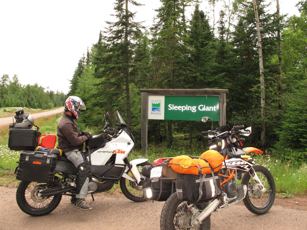 Sleeping Giant Provincial Park sign